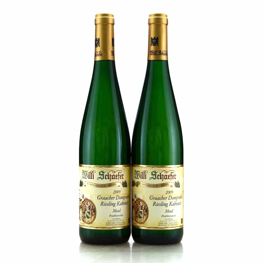 Will Schafer Graacher Domprobst Riesling Kabinett 2009 Mosel 2x75cl