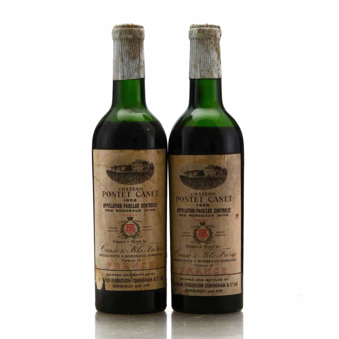 Ch. Pontet-Canet 1958 Pauillac 5eme-Cru 2x37.5cl