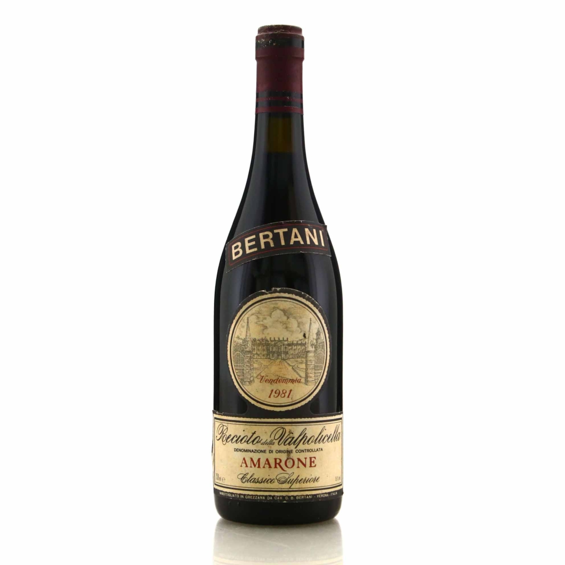 Bertani 1981 Recioto Valpolicella Amarone Classico Superiore