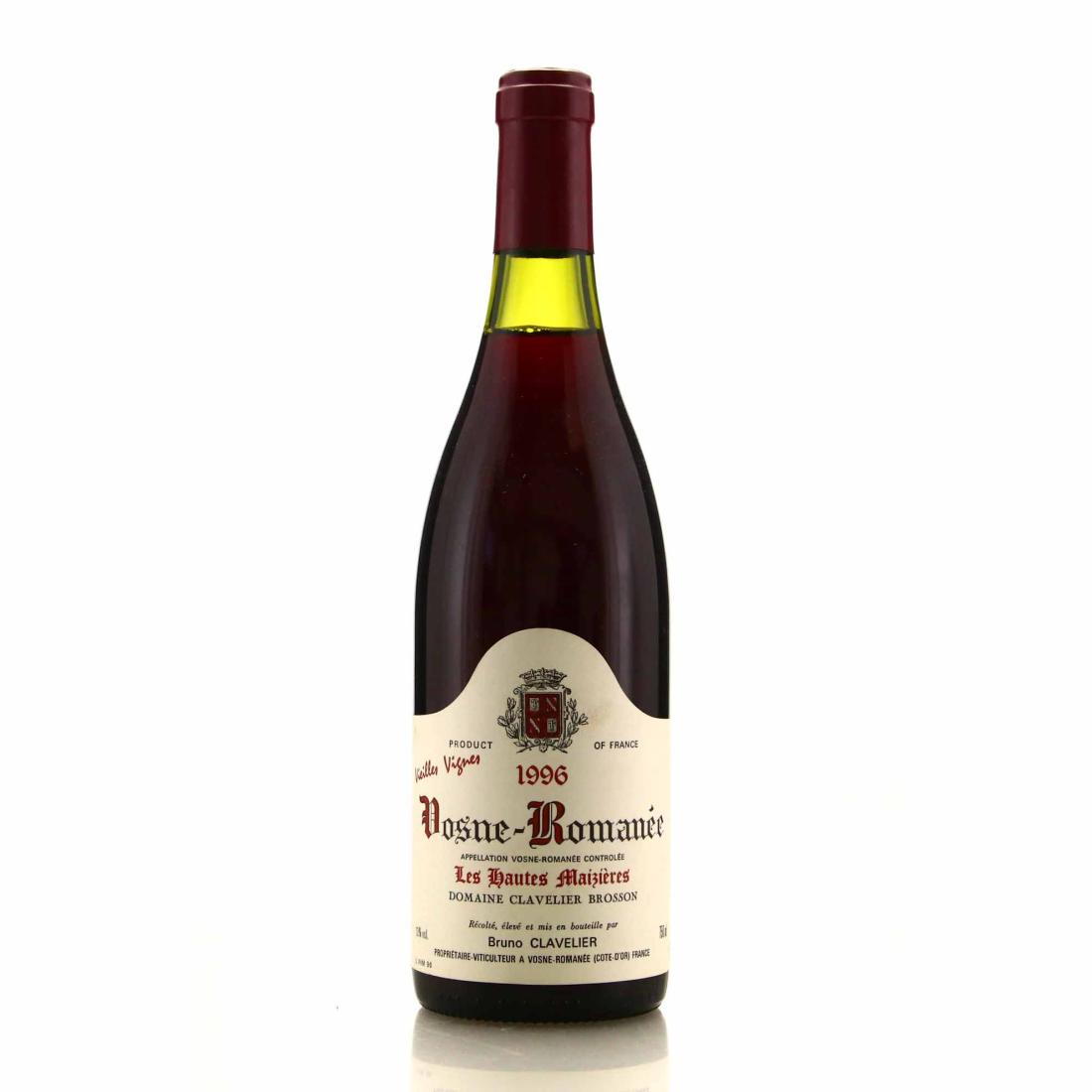 Image for Bruno Clavelier Les Hautes Maizieres Vieilles Vignes 1996 Vosne-Romanee