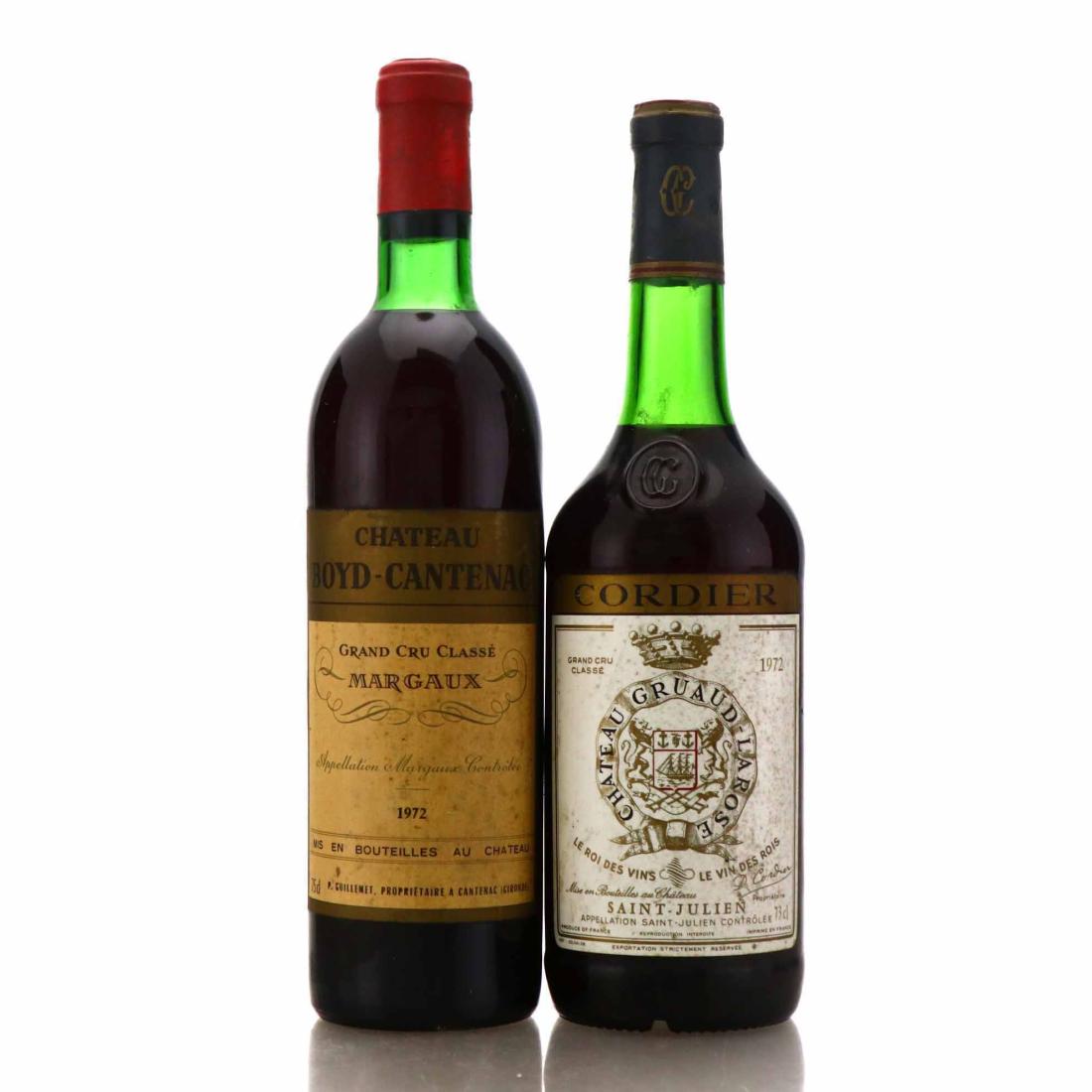 Assorted 1972 Bordeaux Red Wine 2x75cl