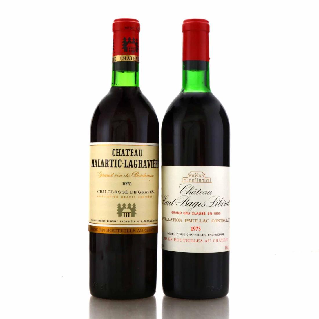 Assorted 1973 Bordeaux Red Wines 2x73cl
