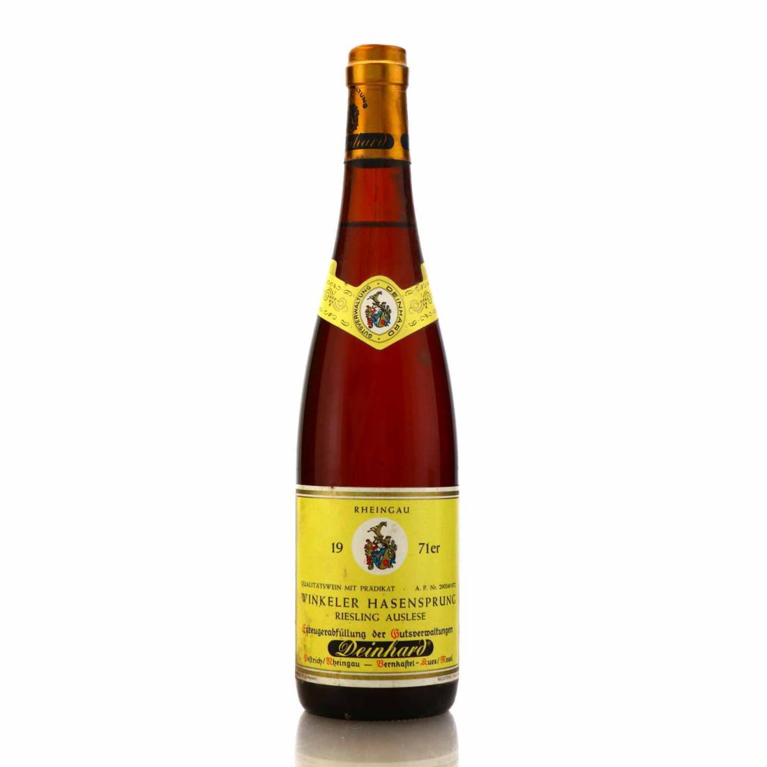 Deinhard Winkeler Hasensprung Riesling Auslese 1971 Mosel