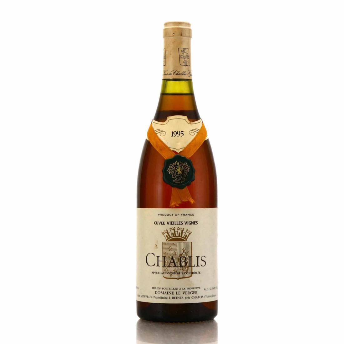 Image for Dom. le Verger Cuvee Vieilles Vignes 1995 Chablis