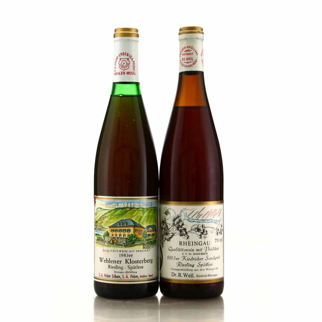 Assorted 1983 German Spatlese Riesling 2x75cl