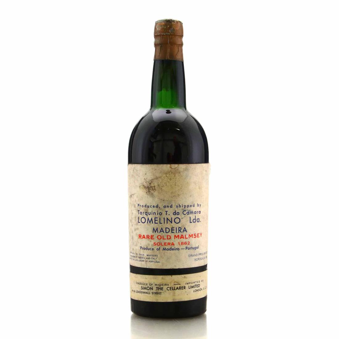 Image for Tarquinio T. da Camara Lomelino Rare Old Malmsey Solera 1862