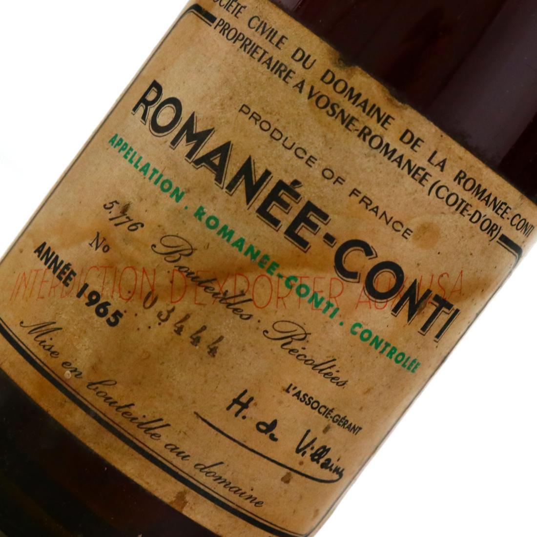 Image for Dom. de la Romanee-Conti 1965 Romanee-Conti