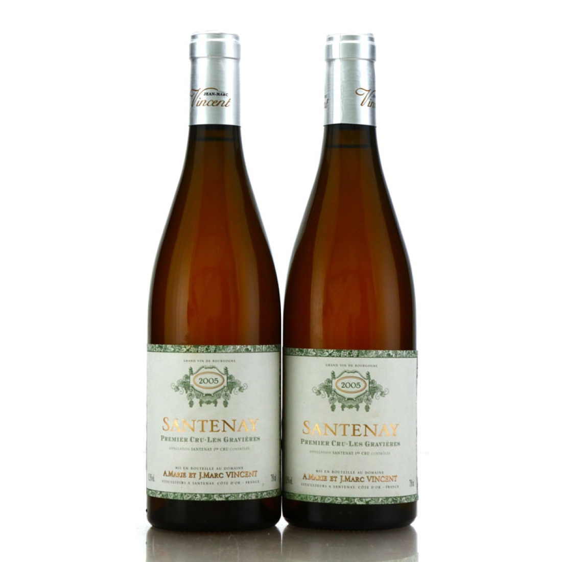 A. Marie & J. Marc Vincent Les Gravieres 2005 Santenay Blanc 1er-Cru 2x75cl