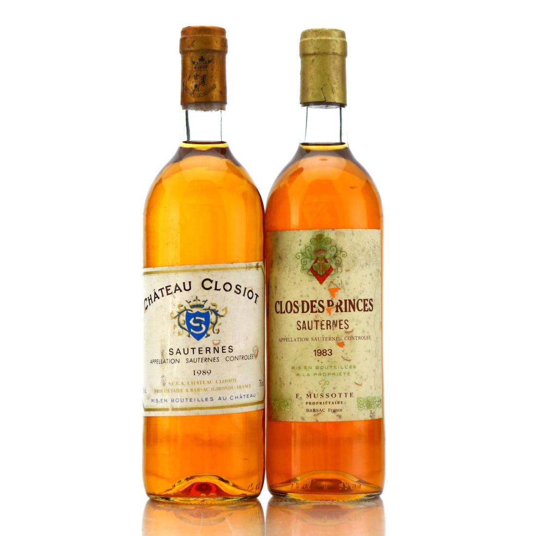 Assorted 1980s Sauternes 2x75cl