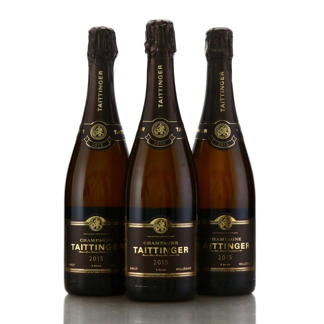Taittinger Brut 2015 Vintage Champagne 3x75cl