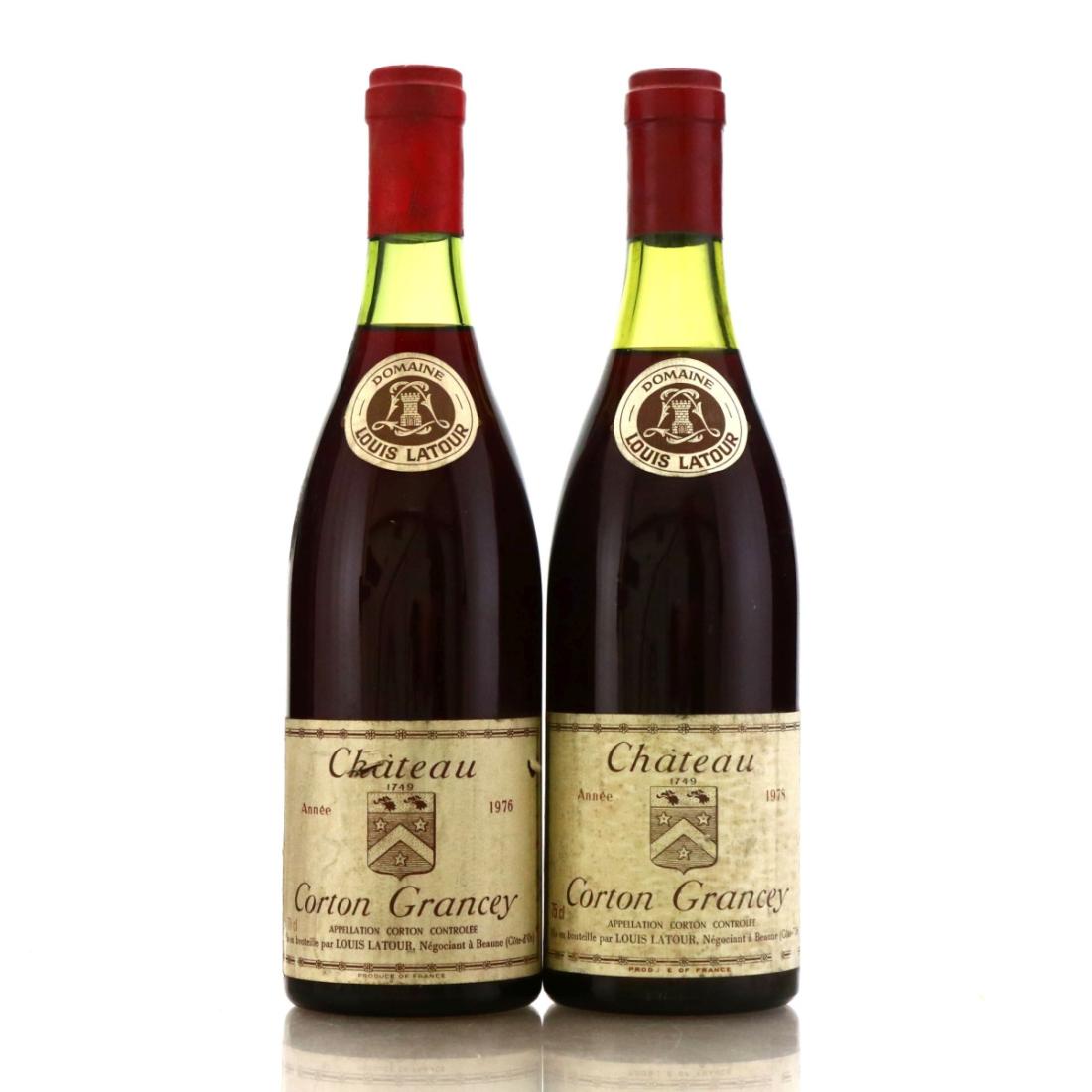Image for Dom. Louis Latour Chateau Corton Grancey 1970s Corton Grand-Cru x2