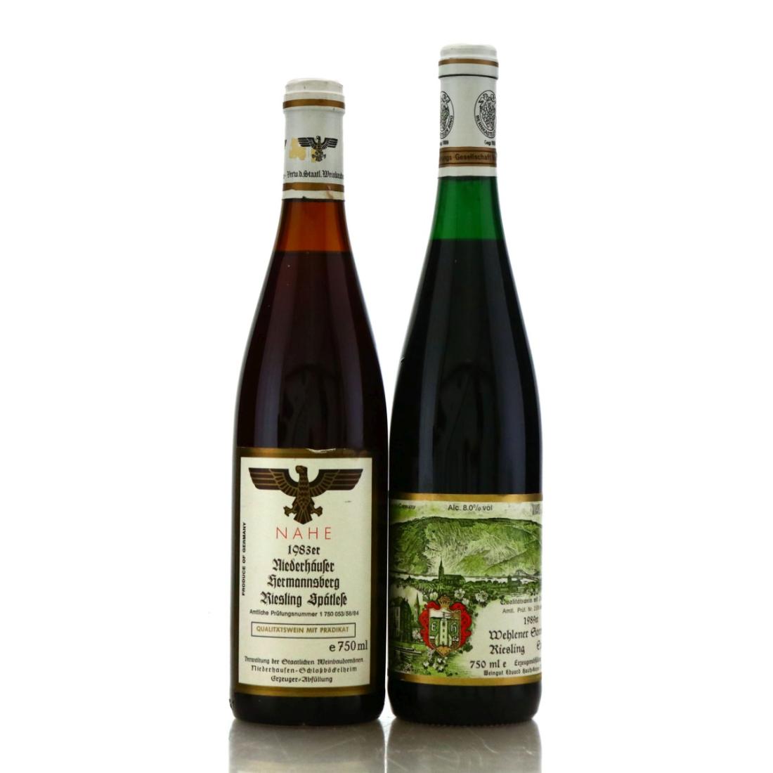 Assorted 1980s German Spatlese Riesling 2x75cl