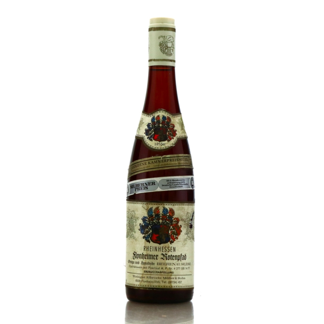 Albrecht Muller & Sohn Flonheimer Rotenpfad Beerenauslese 1976 Rheinhessen