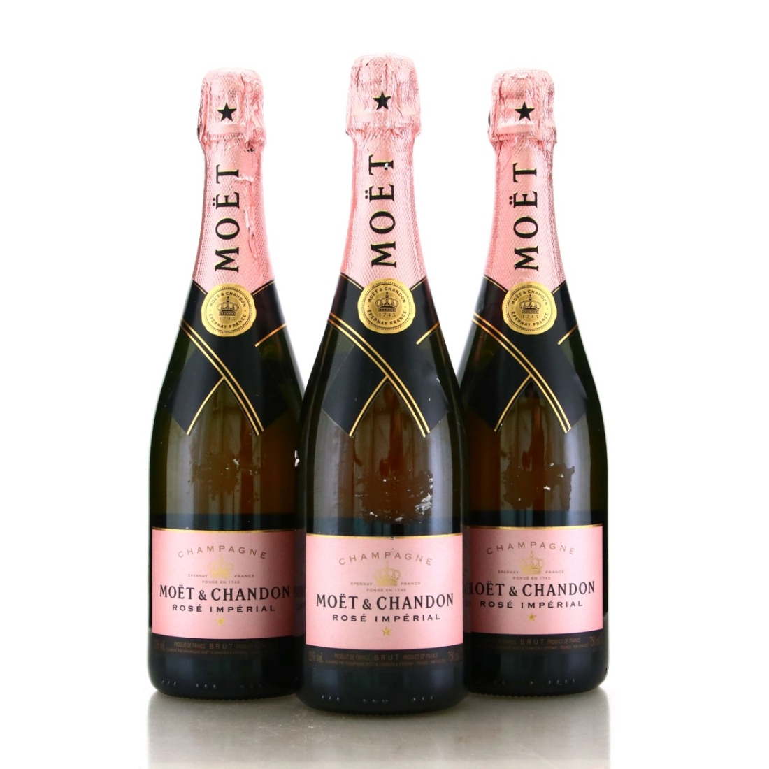 Moet & Chandon Imperial Rosé NV Champagne 3x75cl
