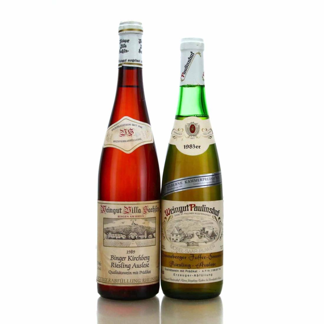 Assorted 1980s German Riesling Auslese x2