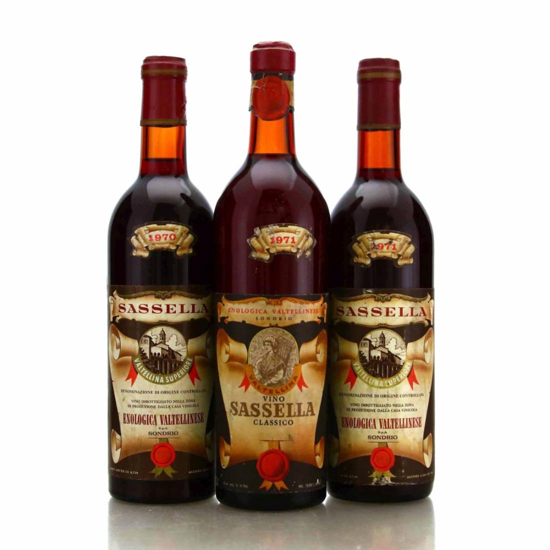 Enologica Valtellinese Sondrio 1970s Valtellina Sassella x3