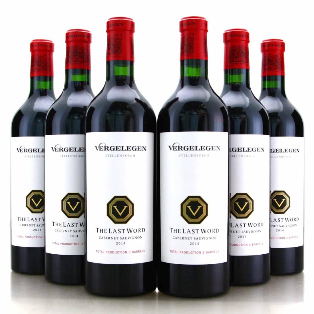 Image for Vergelegen The Last Word Cabernet Sauvignon 2014 Stellenbosch