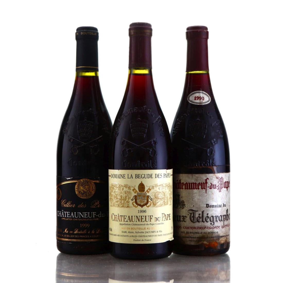 Assorted 1990s Chateauneuf-du-Pape 3x75cl