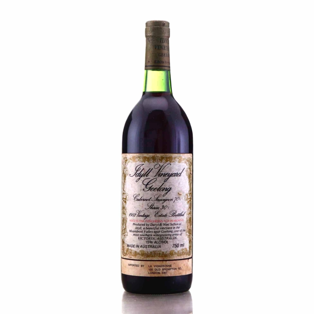 Idyll Vineyard Cabernet Sauvignon-Shiraz 1982 Geelong