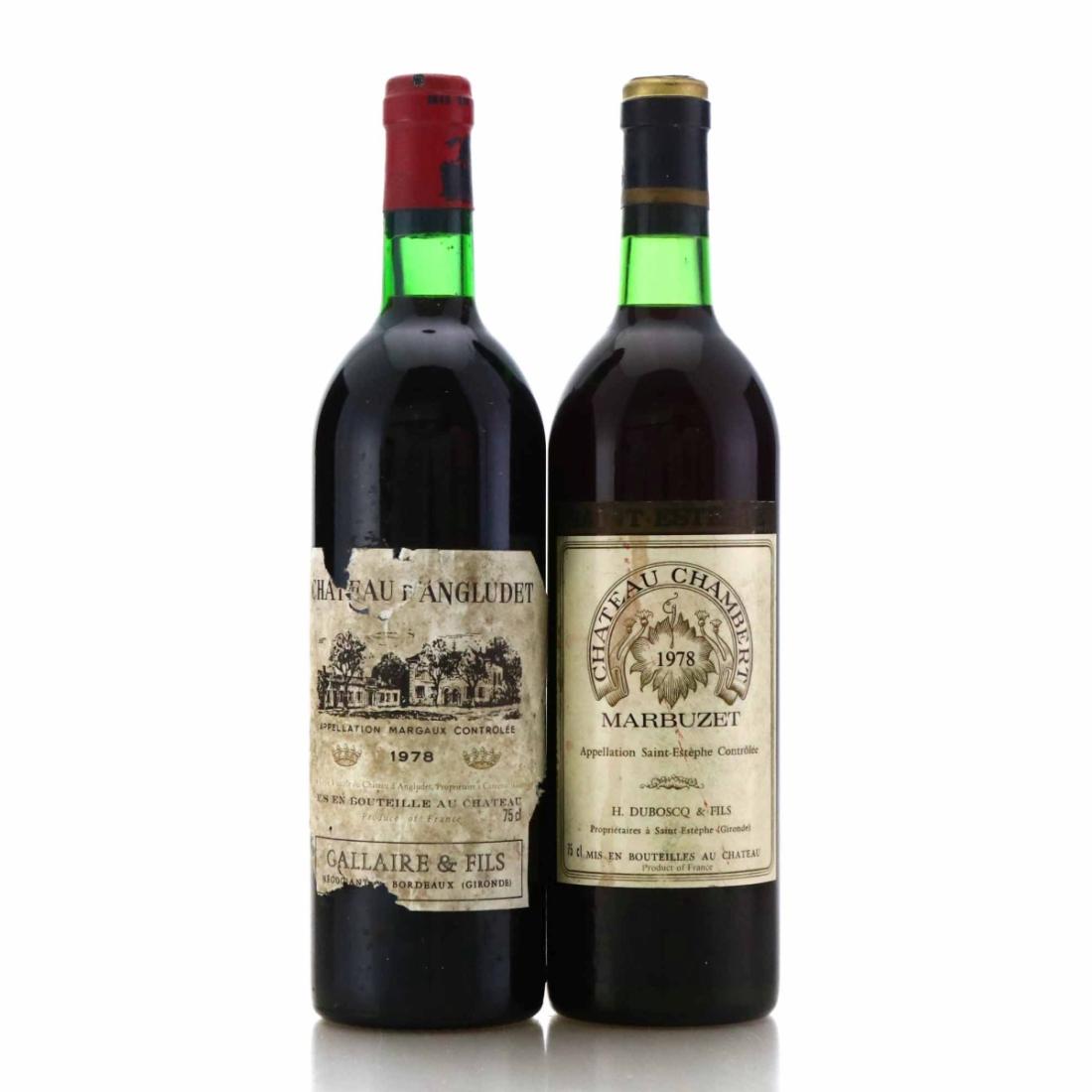 Assorted 1978 Bordeaux Red Wine 2x75cl