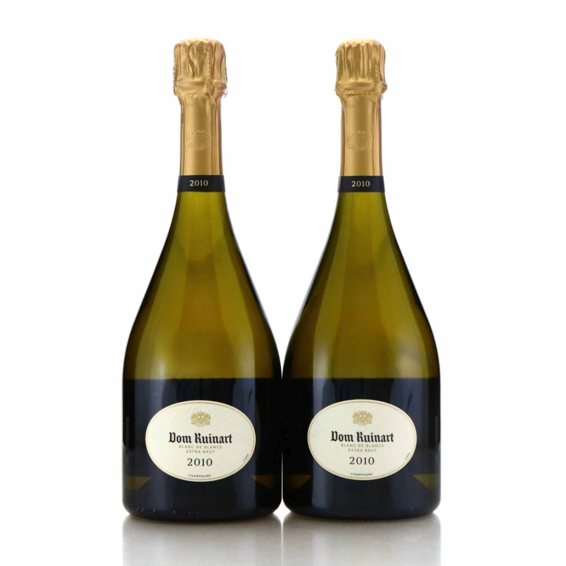 Dom Ruinart Blanc-de-Blancs Extra Brut 2010 Vintage Champagne 2x75cl
