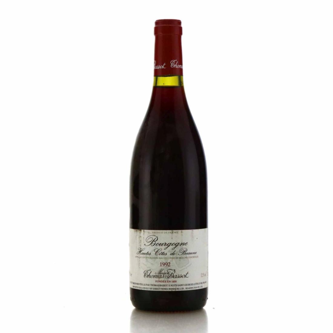 Image for Maison Thomas-Bassot Pinot Noir 1992 Hautes-Cotes de Beaune