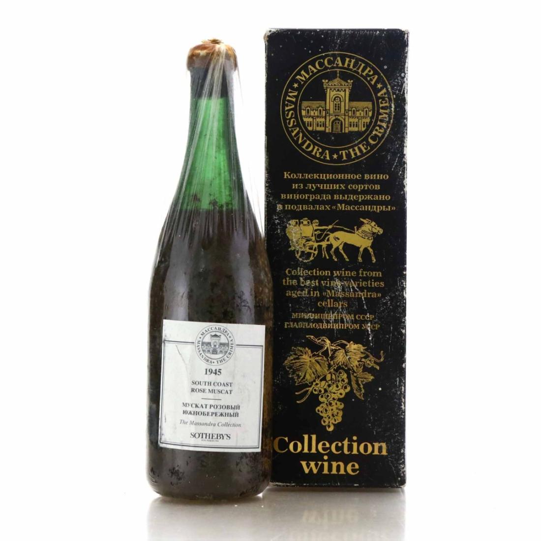 Image for Massandra South Coast Rose Muscat Dessert Wine 1945 Crimea Ukraine