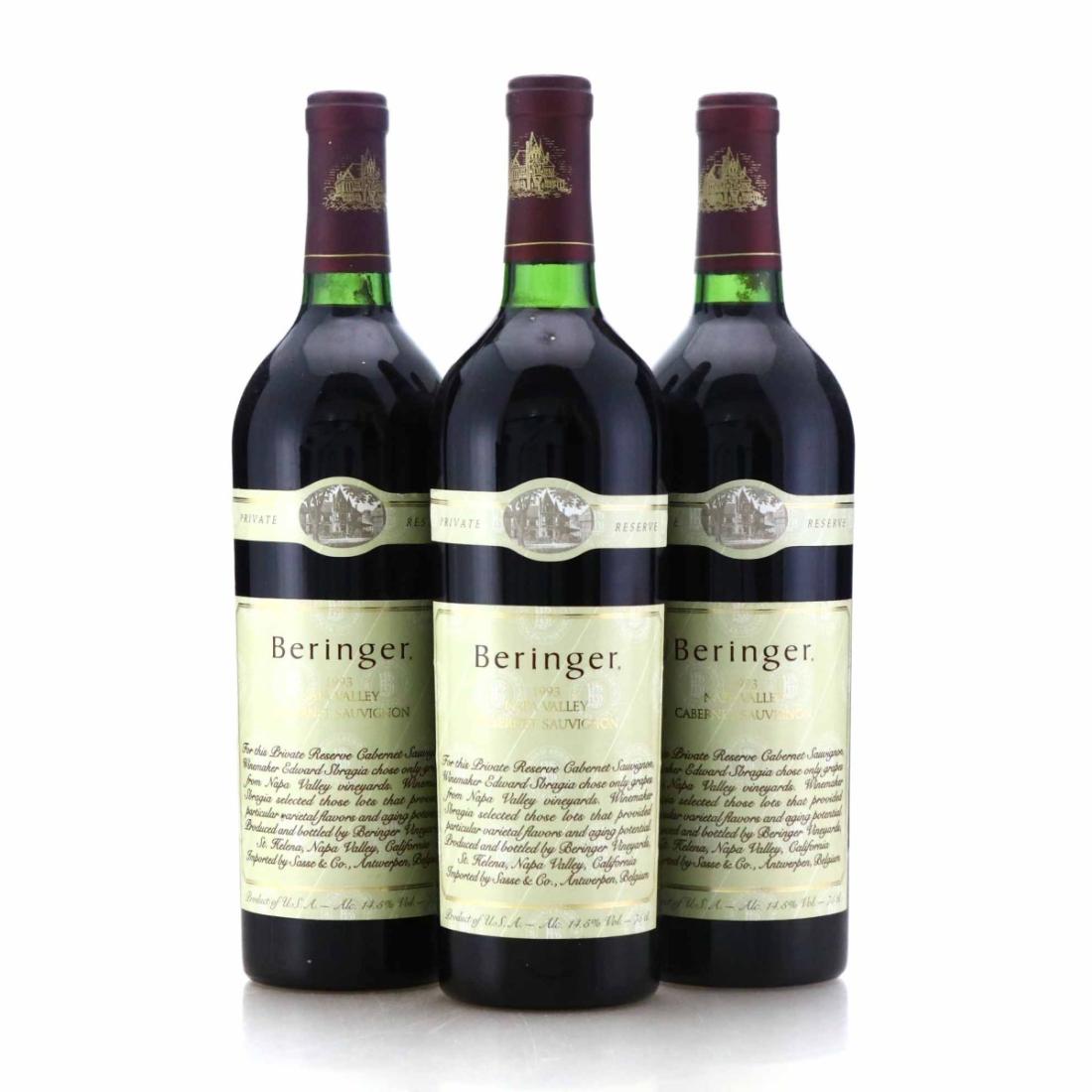 Image for Beringer Private Reserve Cabernet Sauvignon 1993 Napa Valley