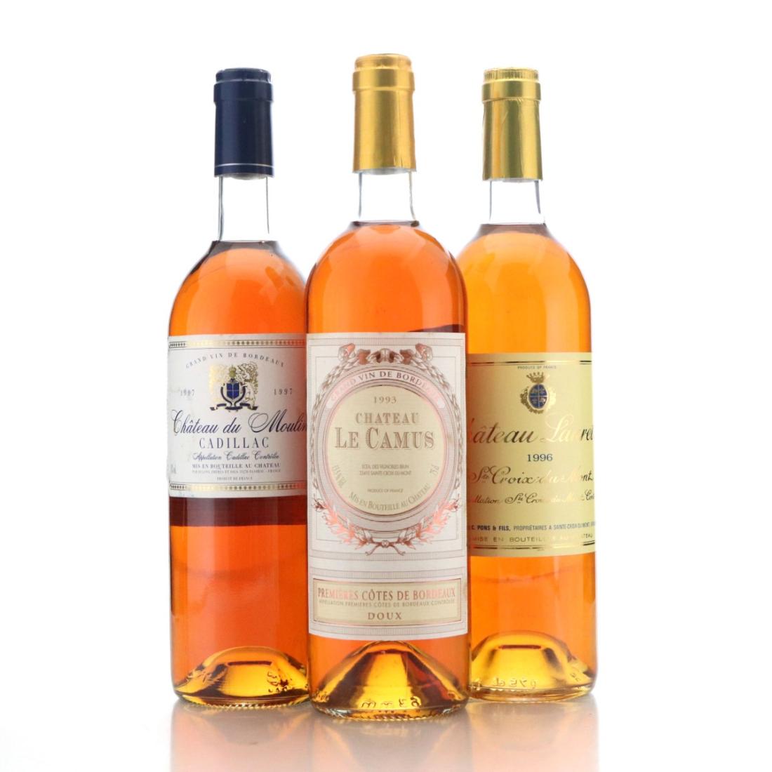 Assorted 1990s Bordeaux Sweet White Wines x3