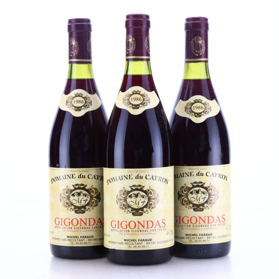 Dom. du Cayron 1986 Gigondas 3x75cl