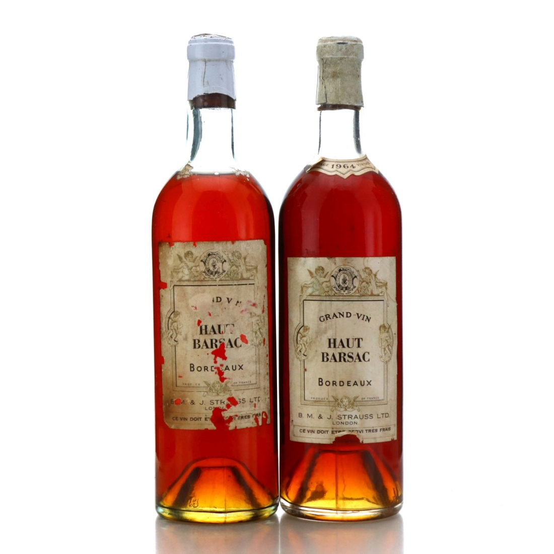 B M & J Strauss 1960s Haut-Barsac 2x75cl