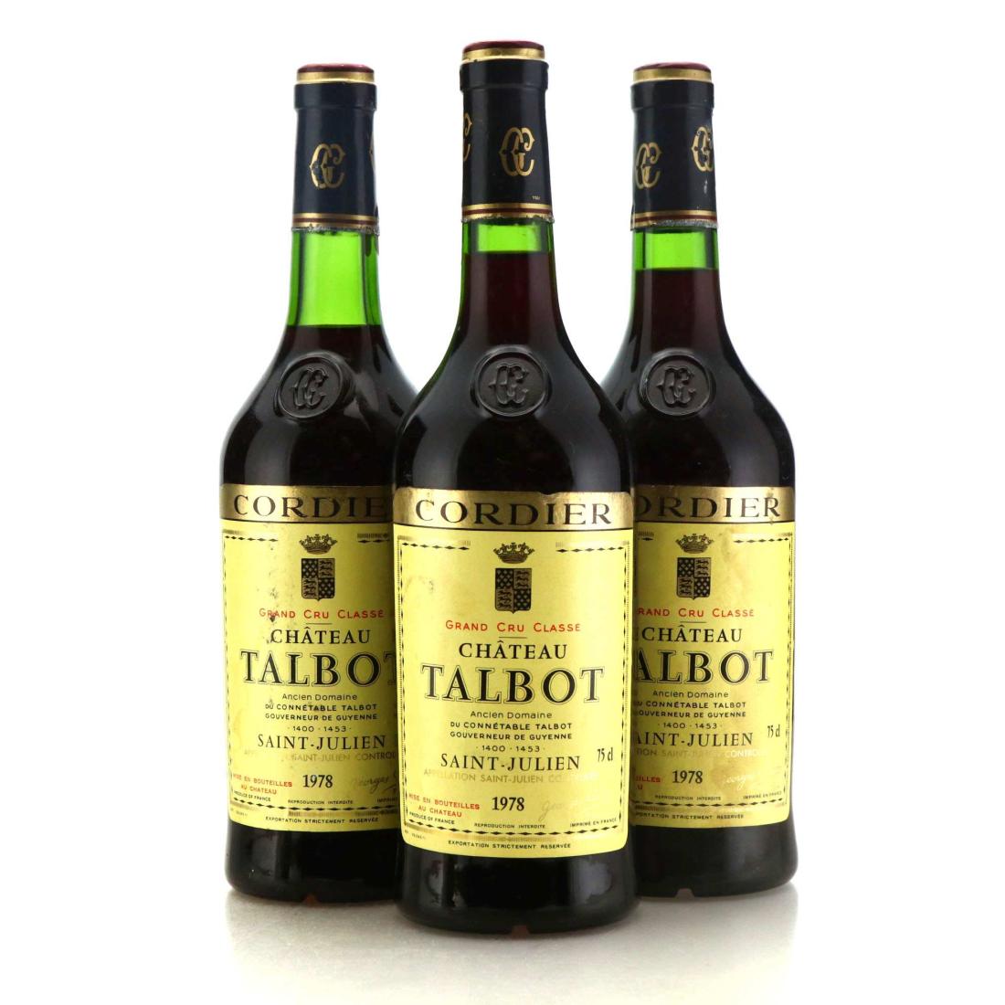Ch. Talbot 1978 Saint-Julien 4eme-Cru Wine | Wine Auctioneer