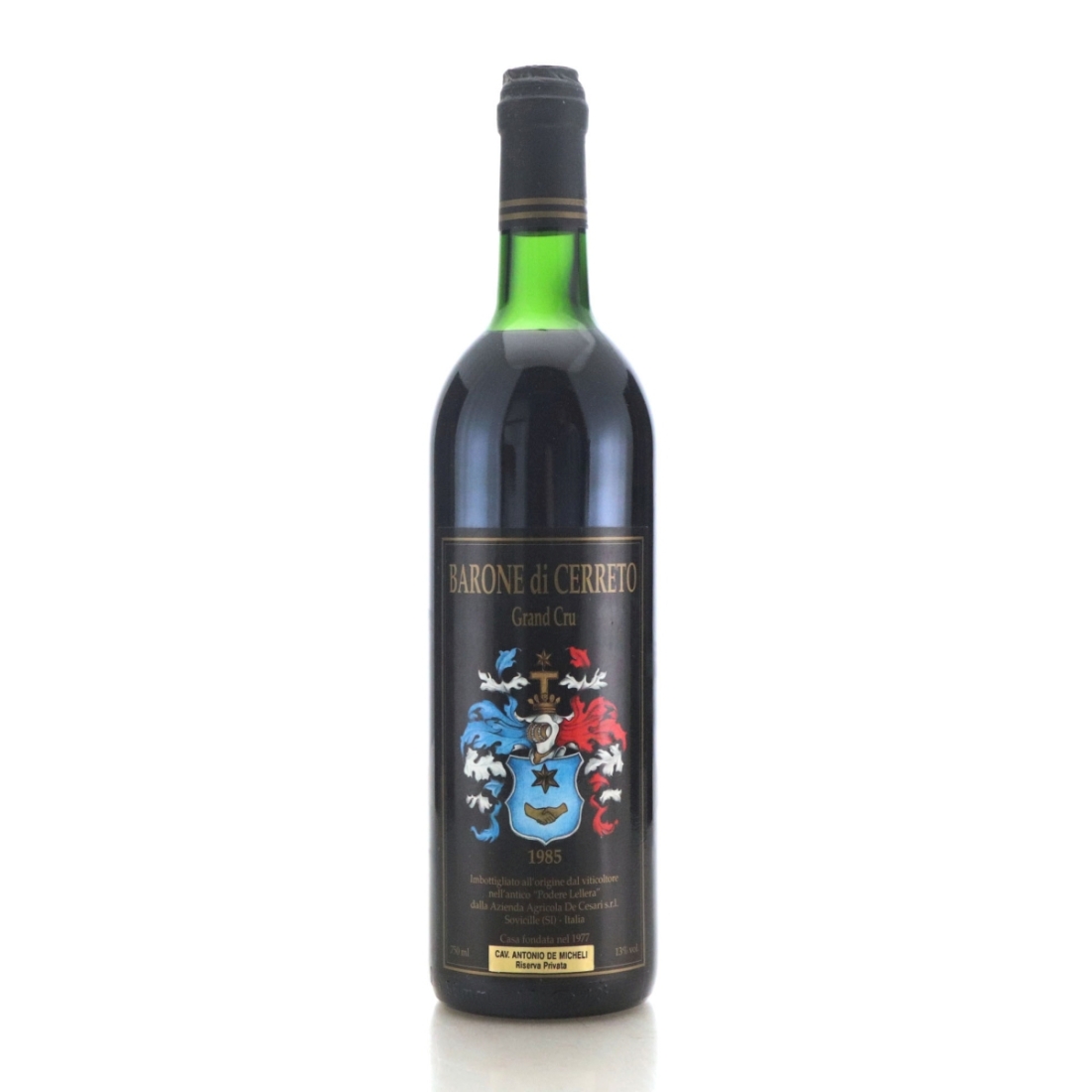 Podere Lellera Barone di Cerreto Riserva Privata 1985 Terre Siciliane Grand Cru
