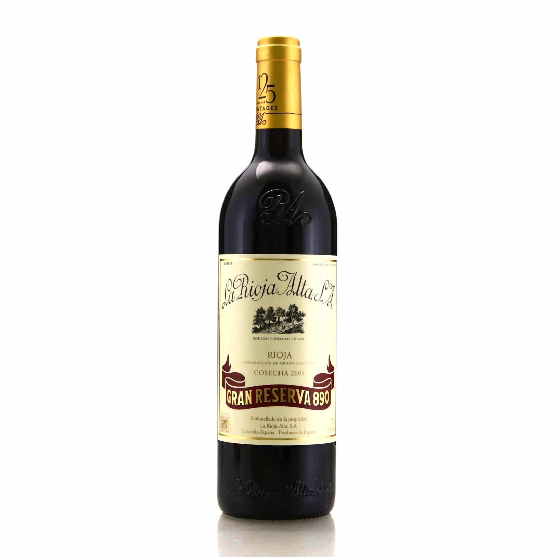 La Rioja Alta 890 2004 Rioja Gran Reserva