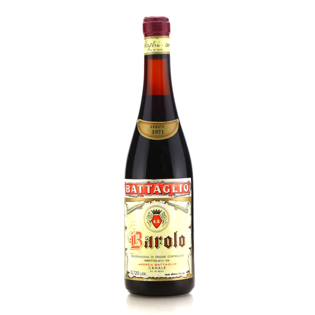 Andrea Battaglio 1971 Barolo