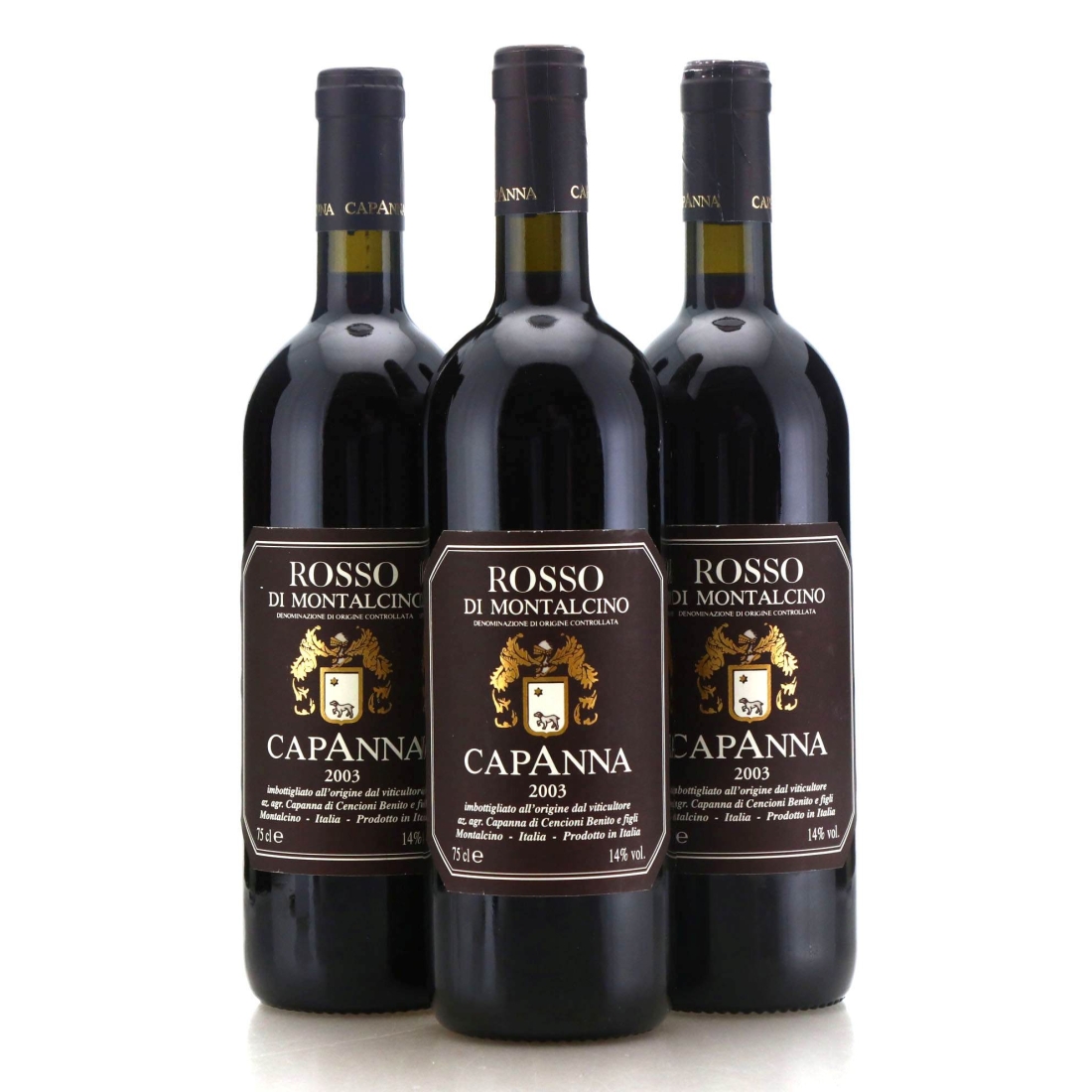 Capanna 2003 Rosso di Montalcino 3x75cl
