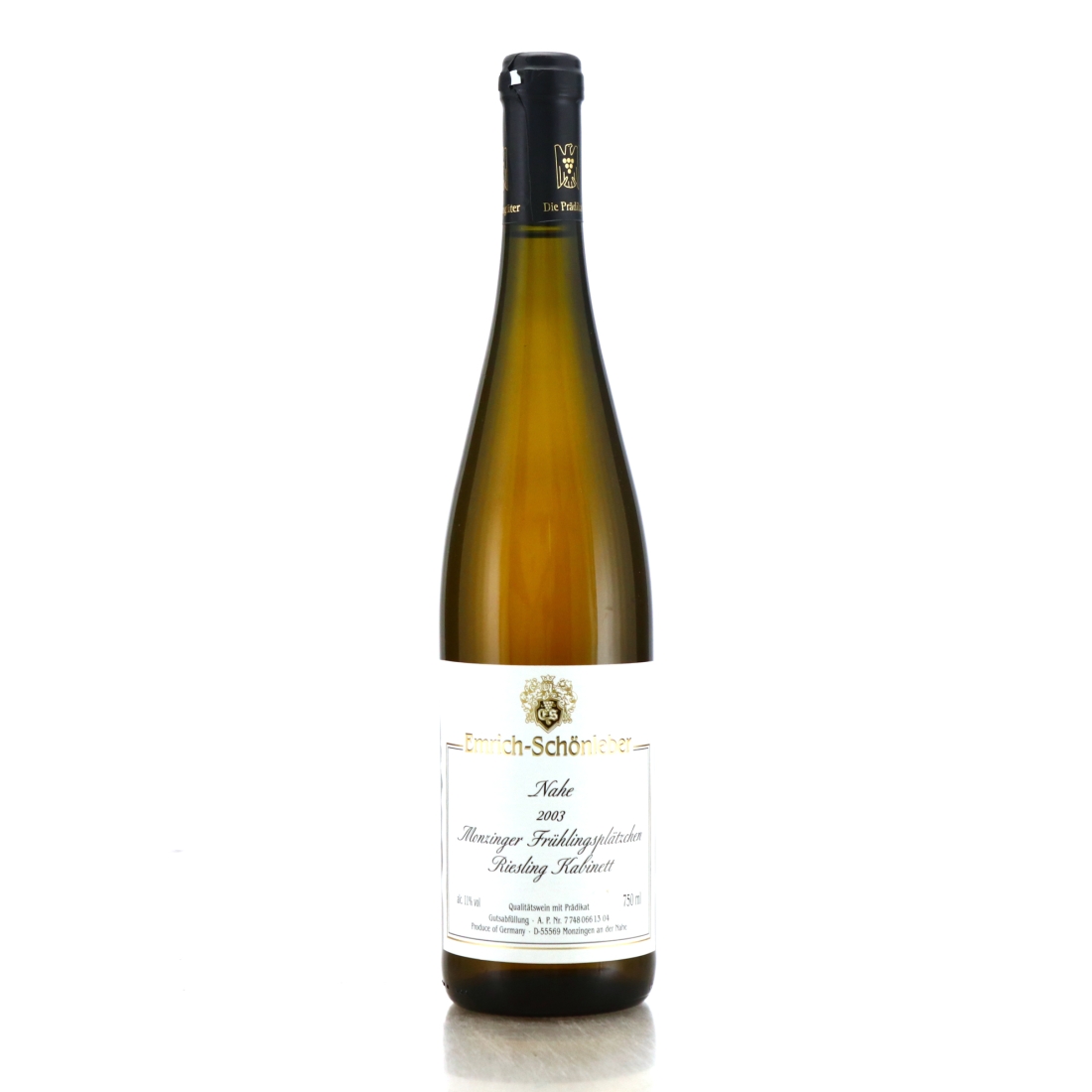 Emrich Schonleber Monzinger Fruhlingsplatzchen Riesling Kabinett 2003 Nahe
