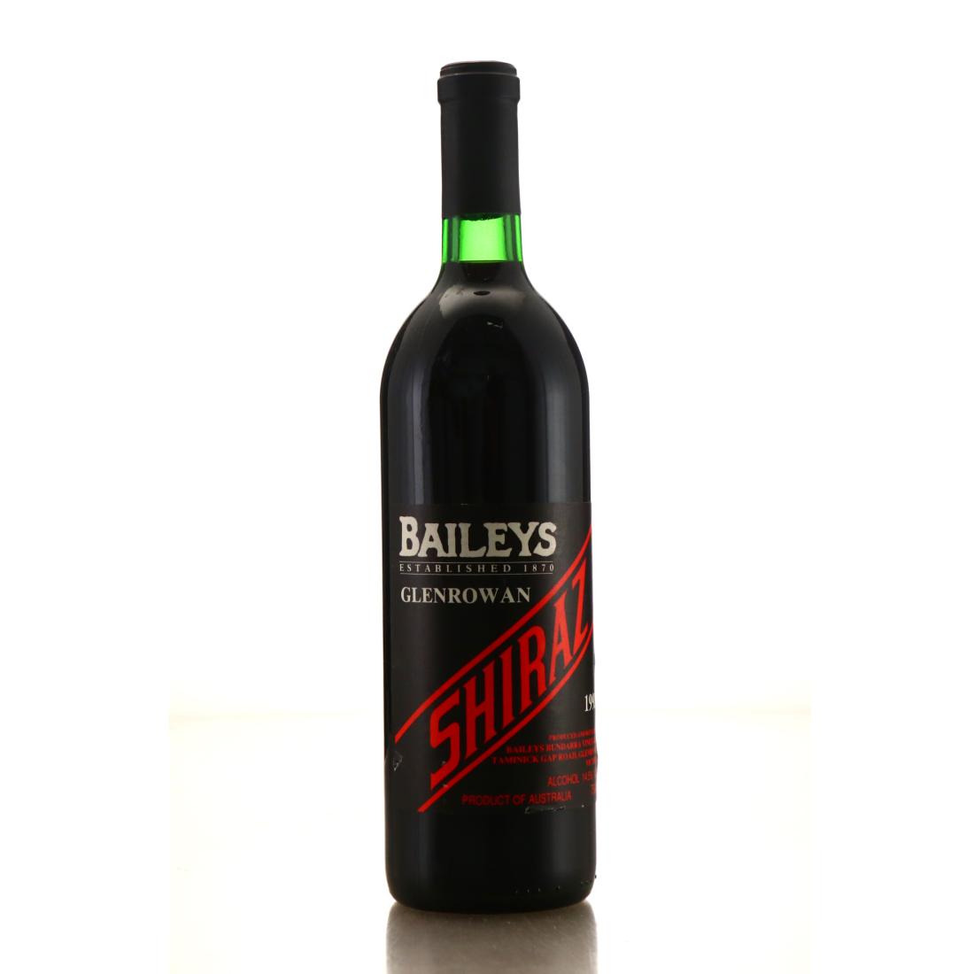 Image for Baileys Glenrowan Shiraz 1992 Victoria
