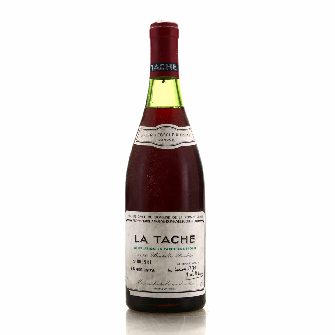Image for Dom. De La Romanee-Conti 1976 La Tache Grand-Cru