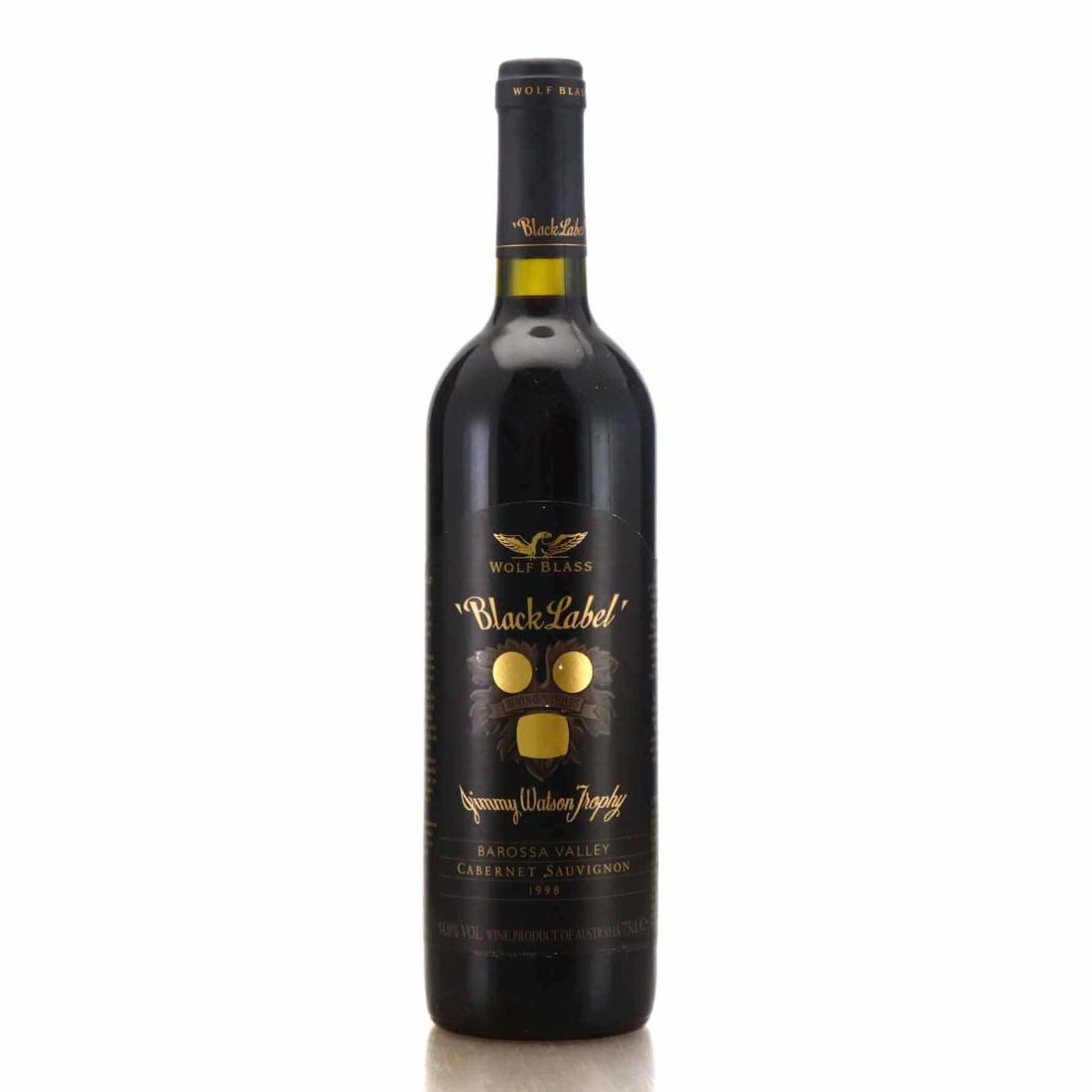 Image for Wolf Blass Black Label Cabernet Sauvignon 1998 Barossa Valley