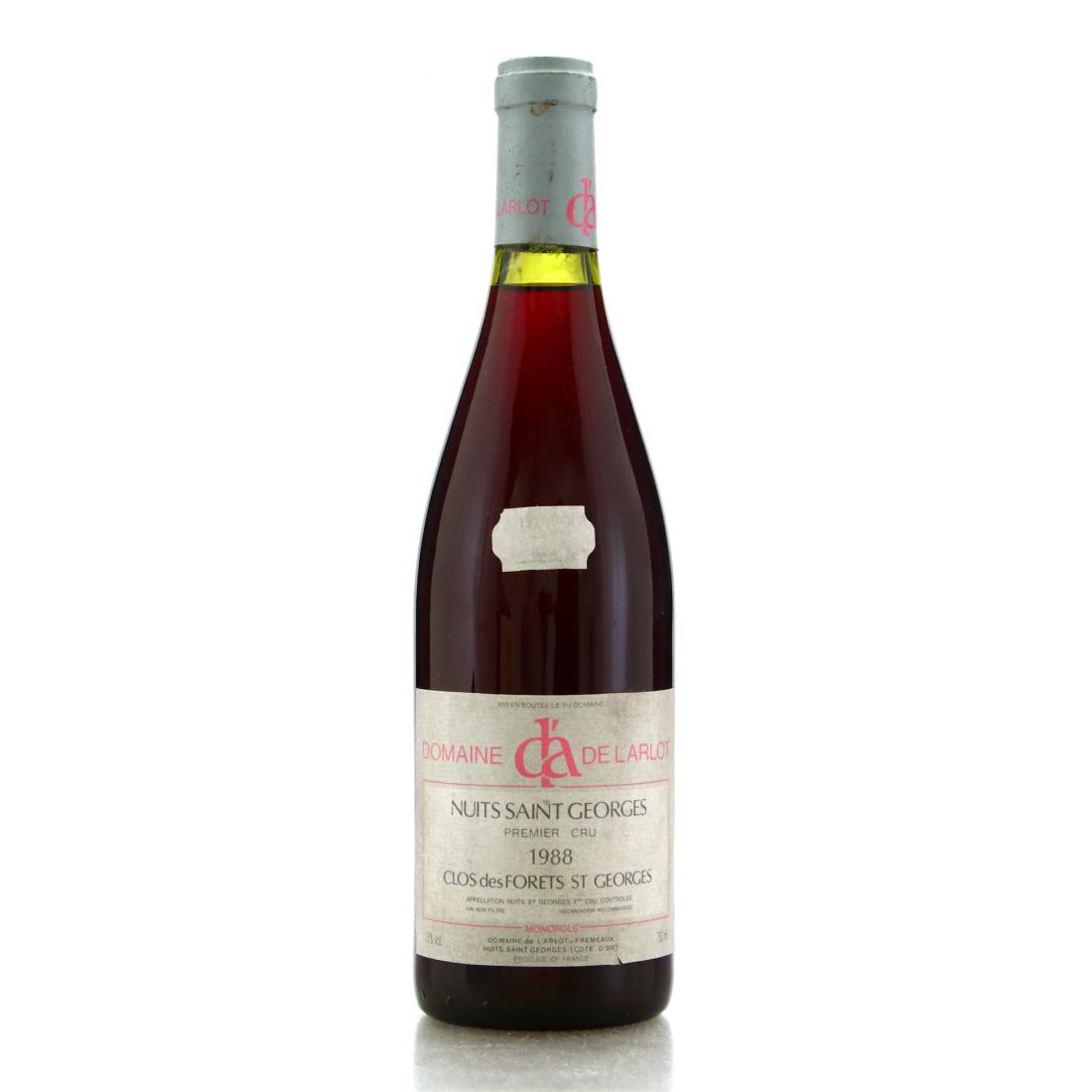 Image for Dom. De L'arlot Clos des Forets St Georges 1988 Nuits-St-Georges 1er-Cru