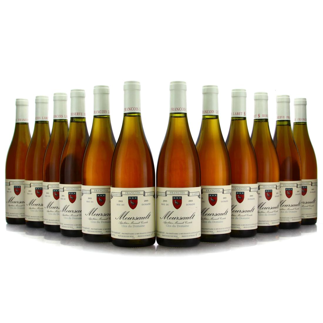 Francois Labet Reserve 2003 Meursault 12x75cl