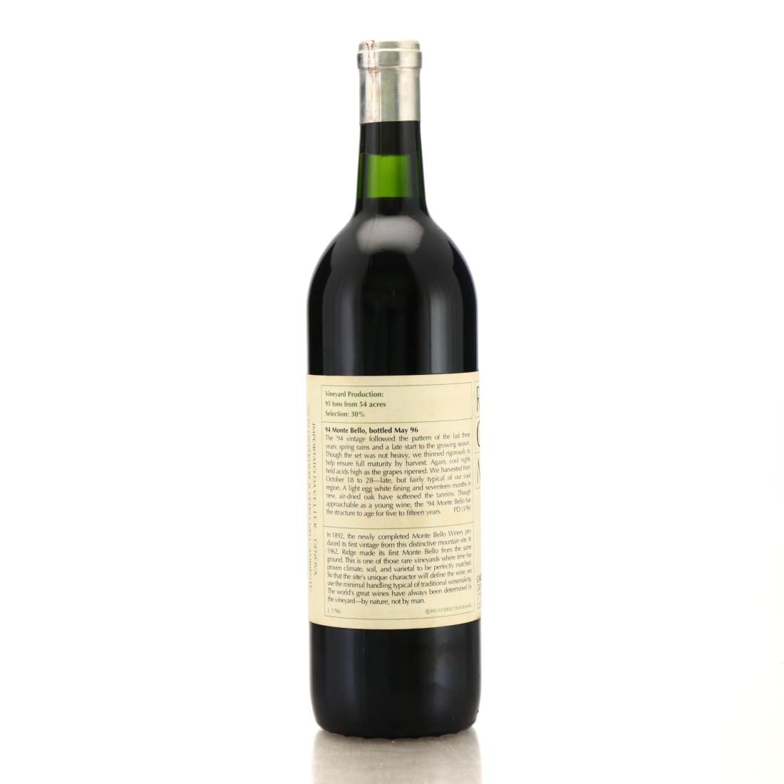Image for Ridge Monte Bello 1994 Santa Cruz Mountains
