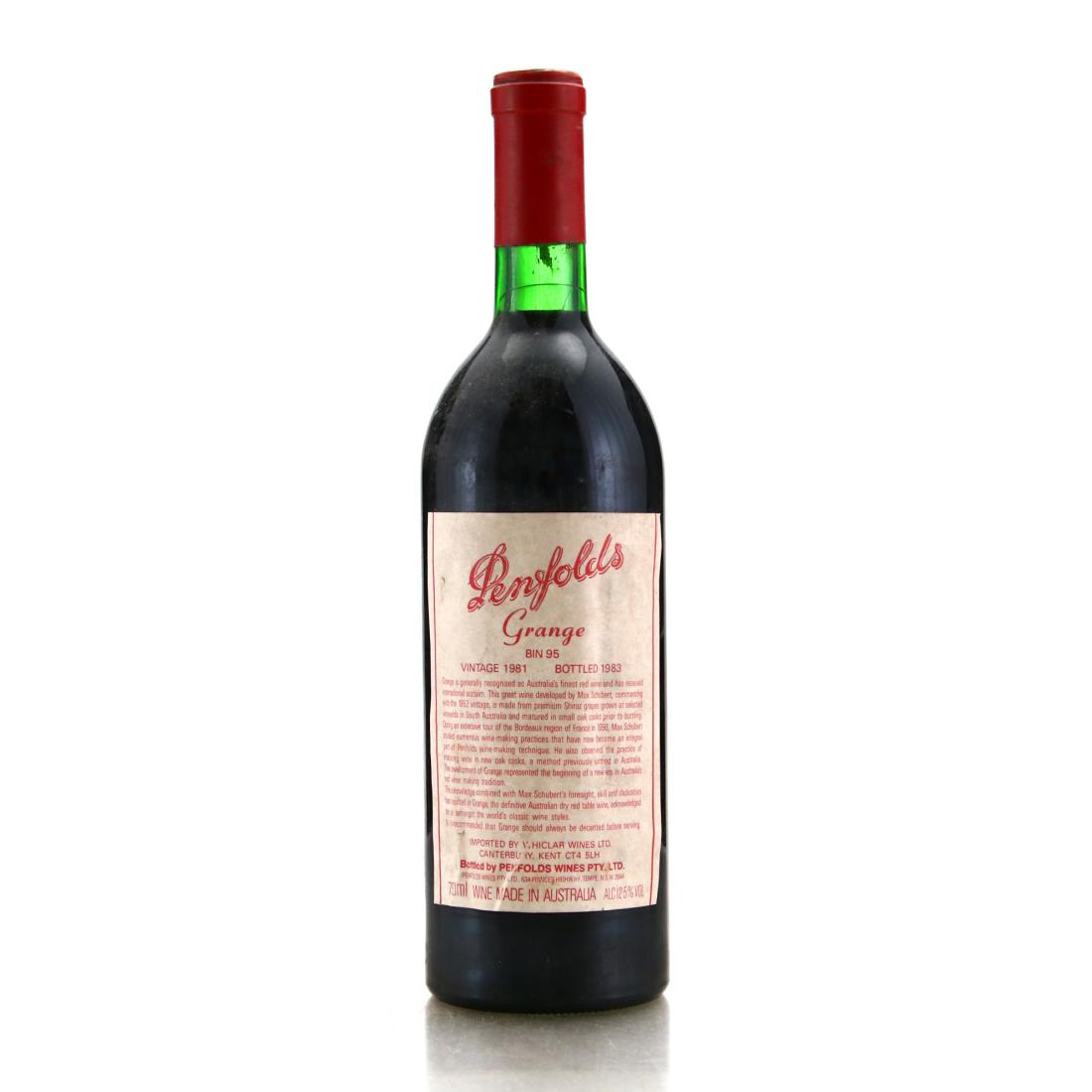 Image for Penfolds Grange Bin 95 1981 South Australia