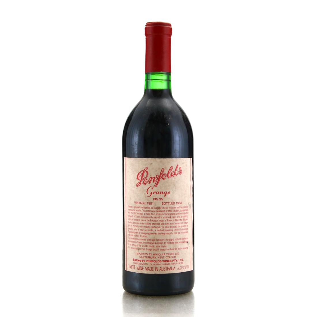 Image for Penfolds Grange Bin 95 1981 South Australia