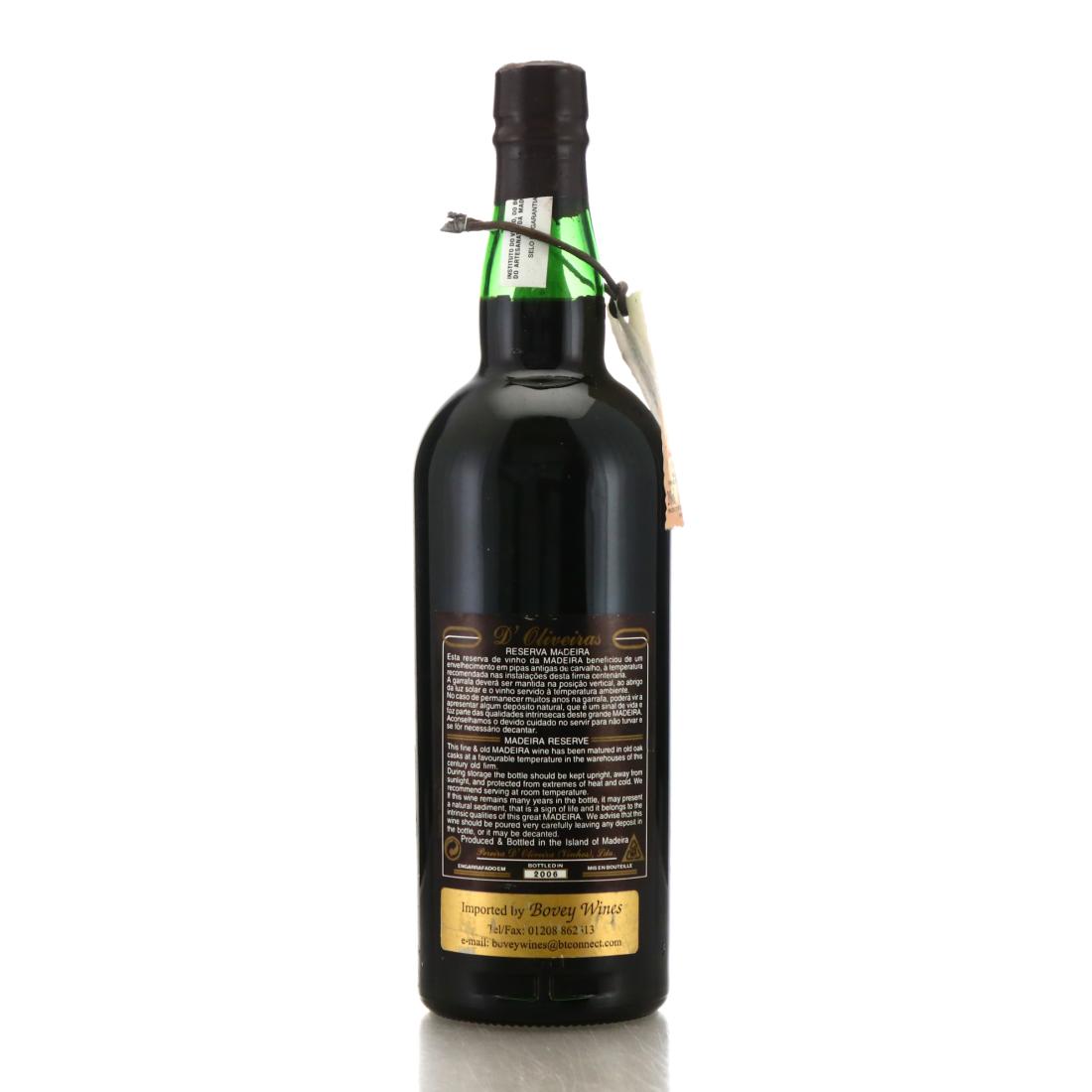 Image for D'Oliveiras Malvazia 1907 Madeira Reserva
