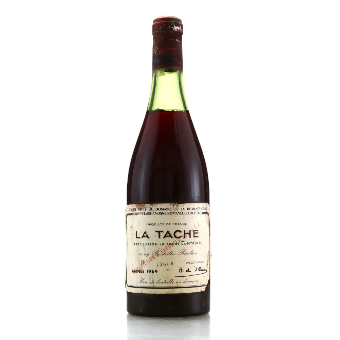 Image for Dom. De La Romanee-Conti 1969 La Tache Grand-Cru