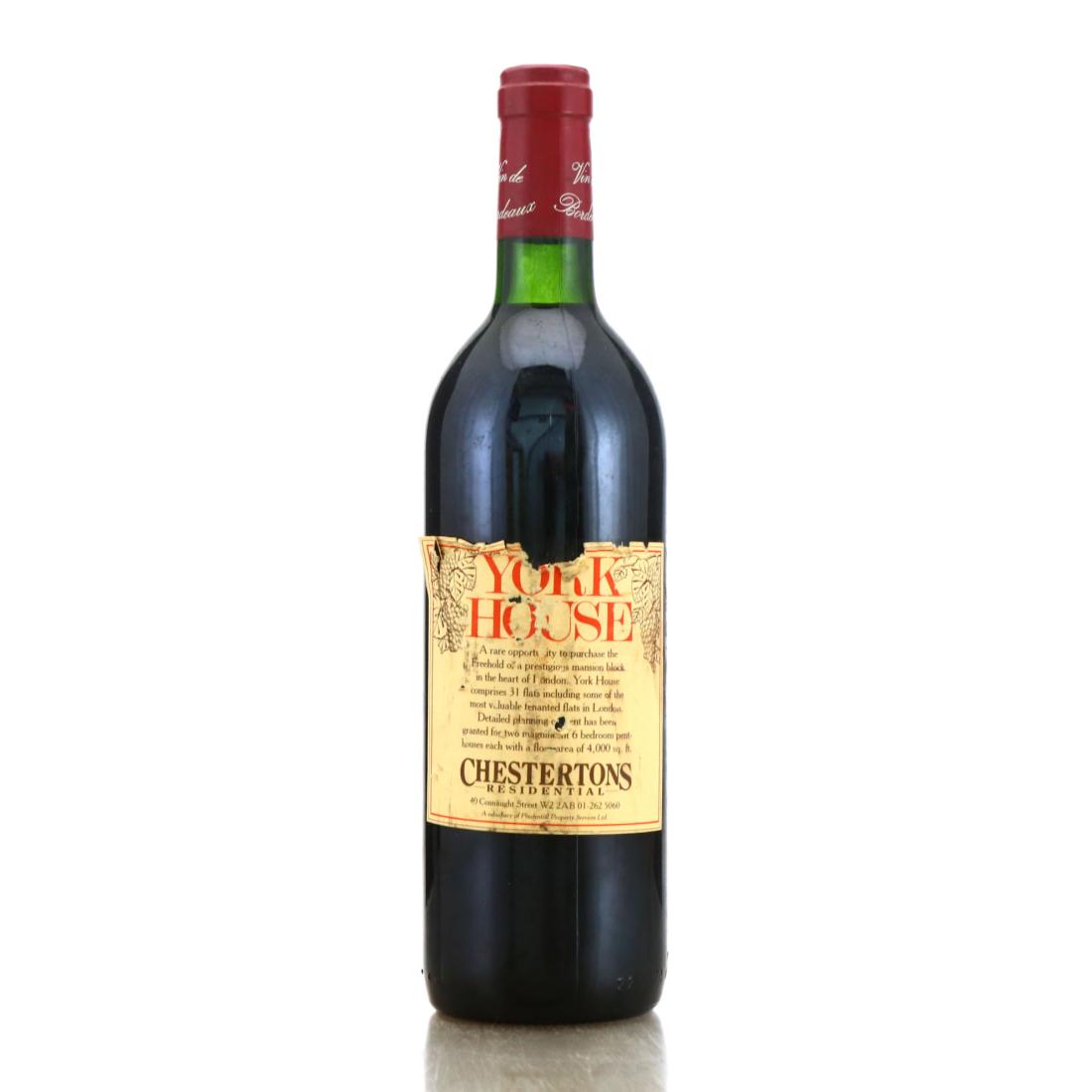 Image for Maitre Toumalin York House Kensington 1983 Bordeaux
