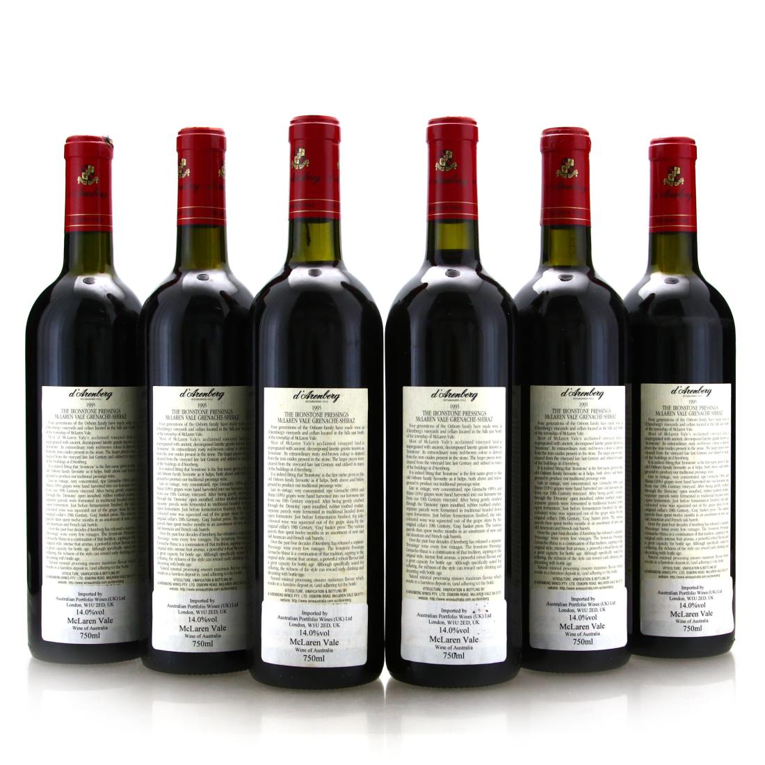 Image for d'Arenberg Ironstone Pressings Grenache-Shiraz 1995 McLaren Vale