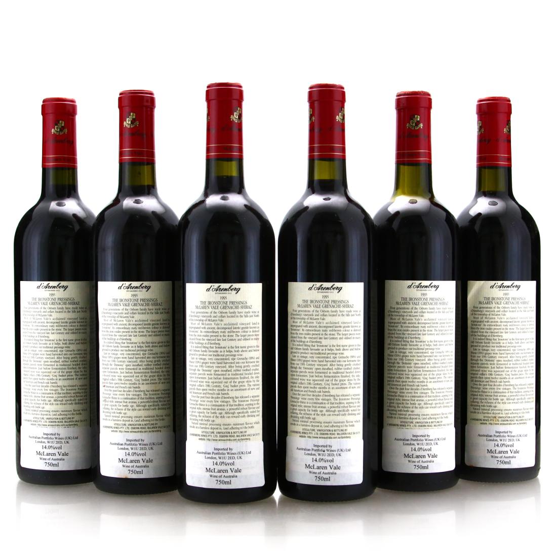 Image for d'Arenberg Ironstone Pressings Grenache-Shiraz 1995 McLaren Vale